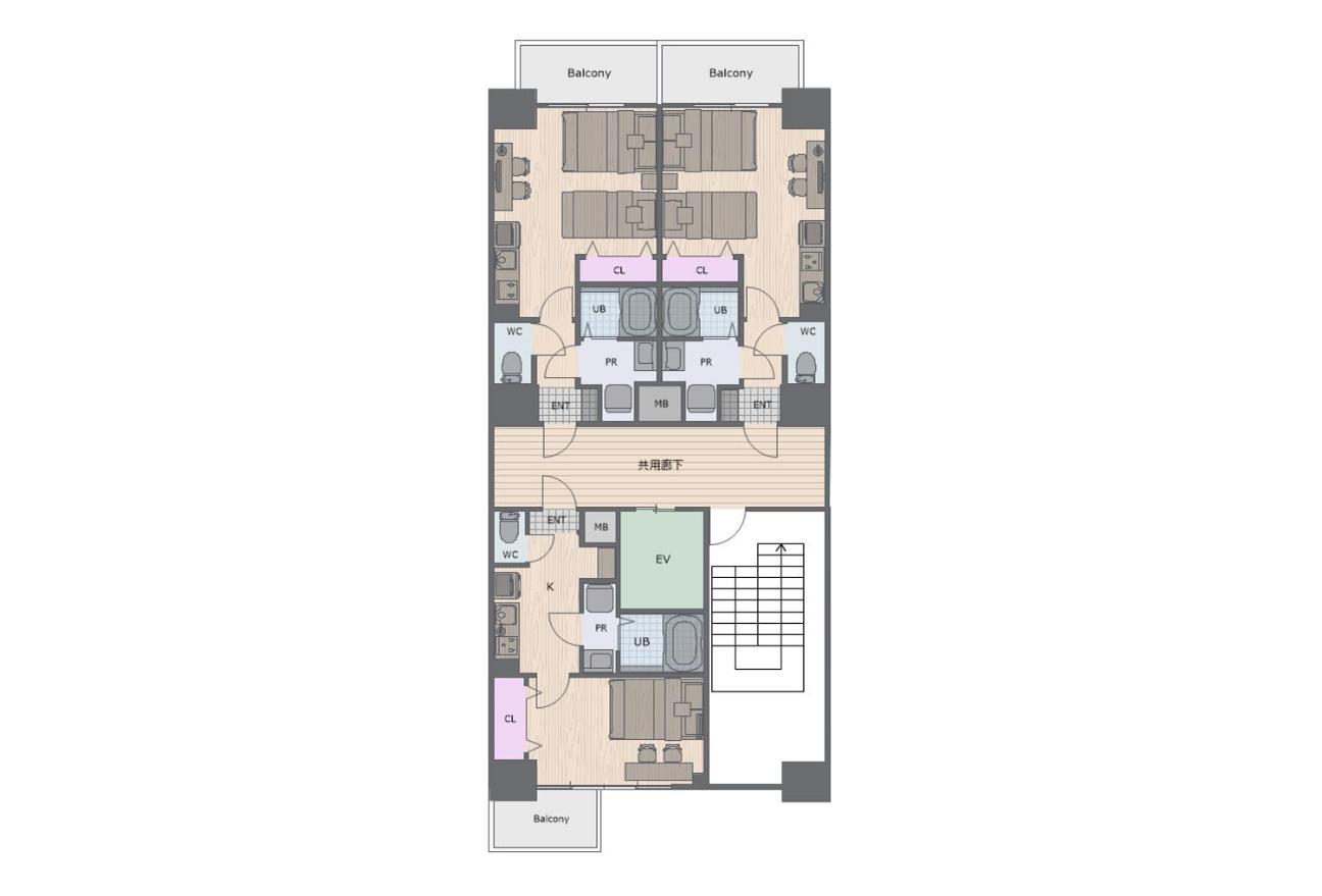 Apartemen 全新開幕 Fortune House 3路線 難波1分 奈良 交通便利 Wifi *